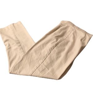 COPY - Tribella Petite Tan Cream Stretch Zip on Side Work Dress Pants 4